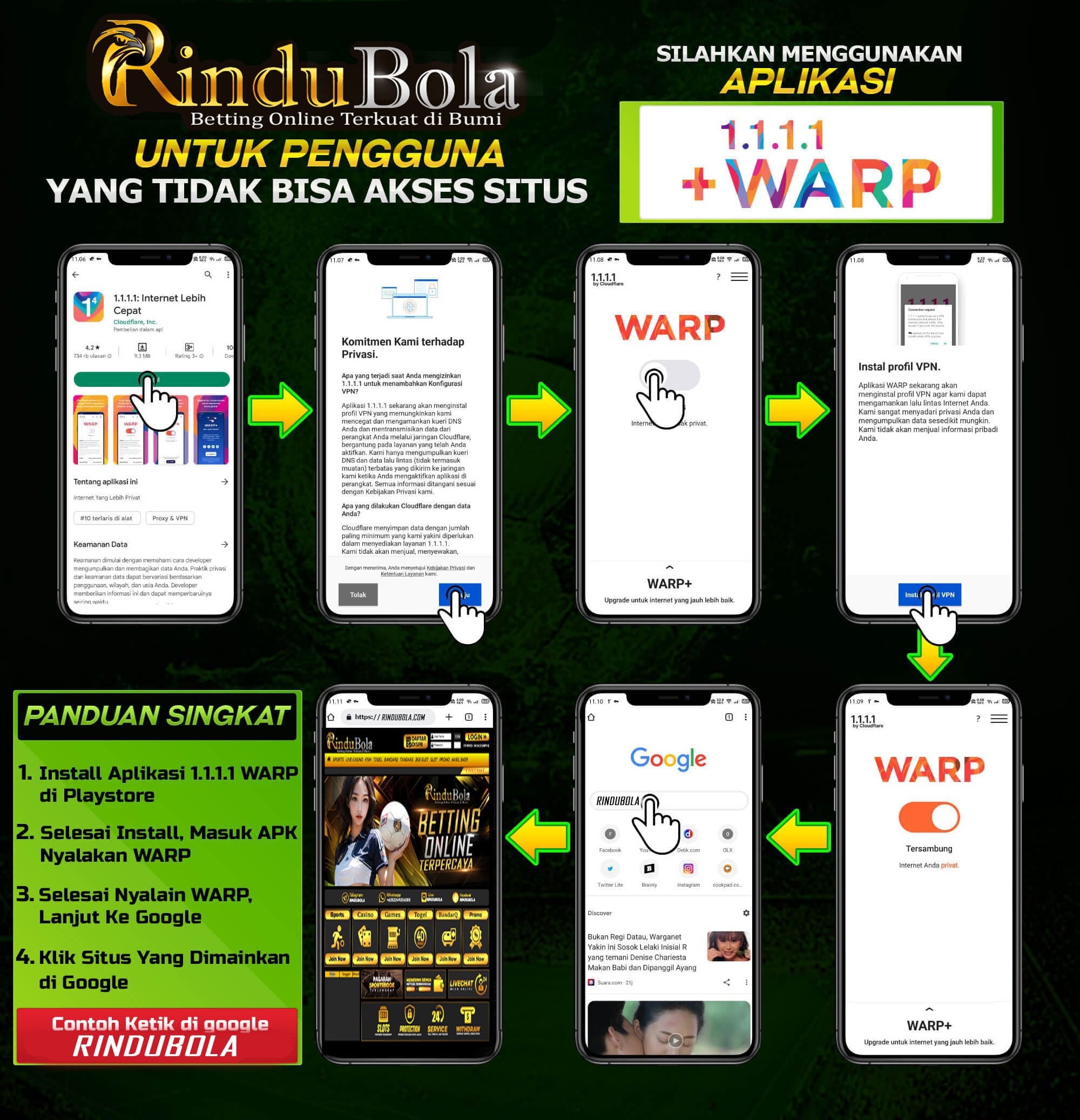 panduan menggunakan vpn